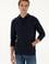 Erkek Regular Fit Kapüşonlu Lacivert Basic Sweatshirt