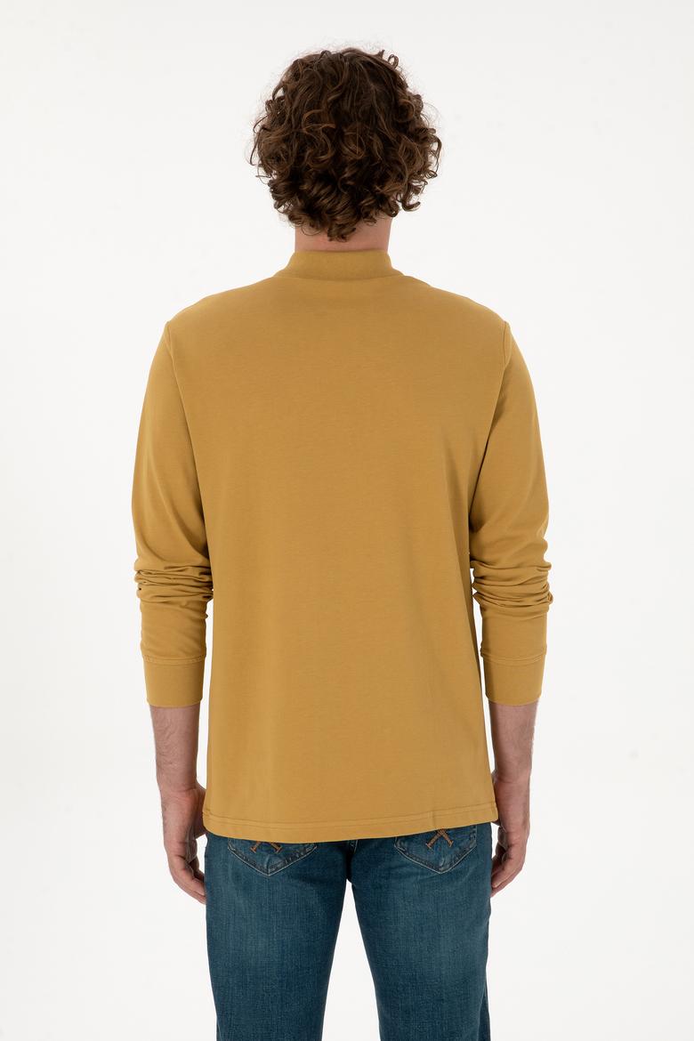 Erkek Yeşil Basic Sweatshirt - 50307688249