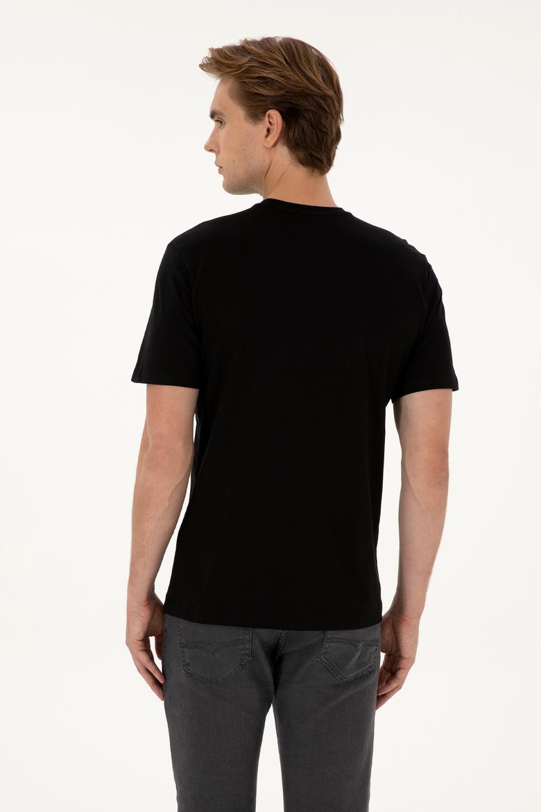 Erkek Siyah Basic Tişört - 50307684018