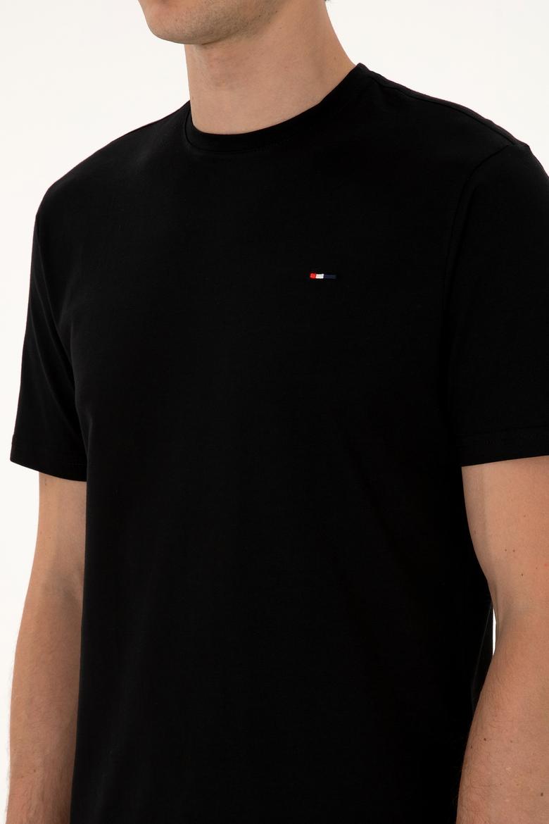 Erkek Siyah Basic Tişört - 50307684018