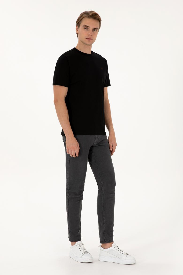 Erkek Siyah Basic Tişört - 50307684018