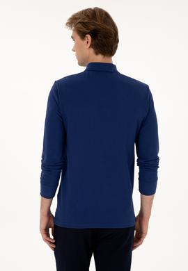 Erkek İndigo Basic Sweatshirt - 50307688139