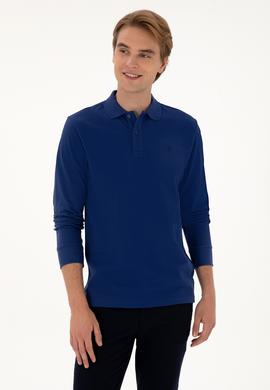 Erkek İndigo Basic Sweatshirt - 50307688139