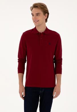 Erkek Bordo Basic Sweatshirt - 50307688059