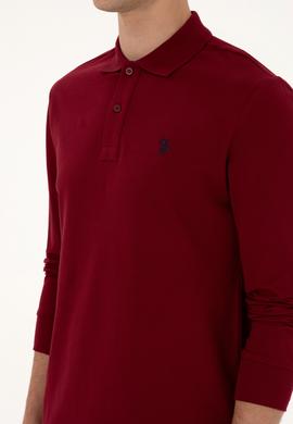 Erkek Bordo Basic Sweatshirt - 50307688059