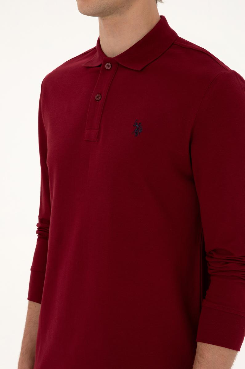 Erkek Bordo Basic Sweatshirt