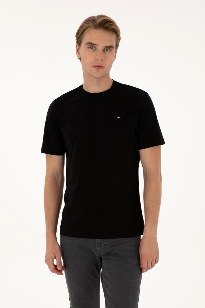 Erkek Siyah Basic Tişört