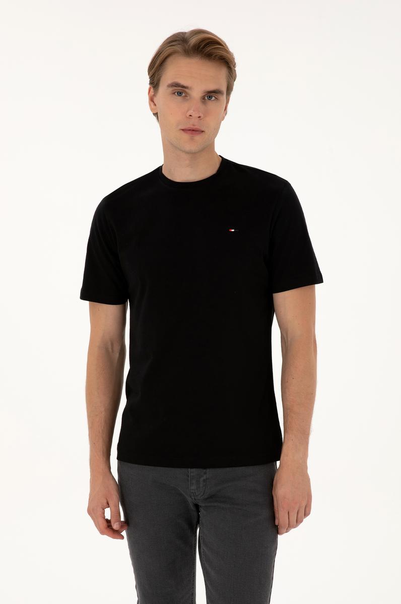 Erkek Siyah Basic Tişört