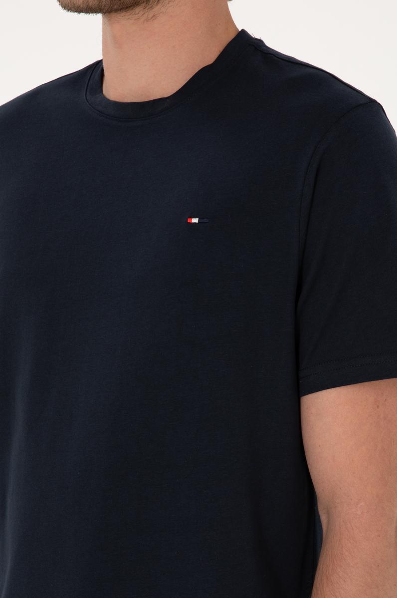 Erkek Koyu Lacivert Basic Tişört