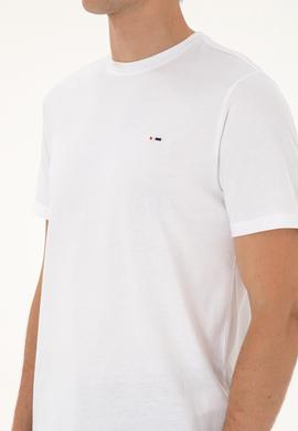 Erkek Beyaz Basic Tişört - 50307684008
