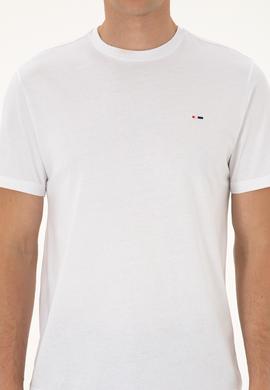 Erkek Beyaz Basic Tişört - 50307684008