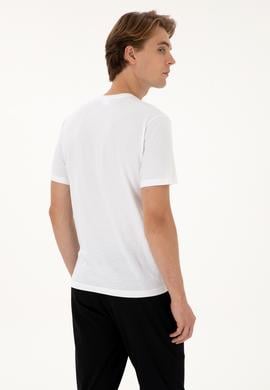 Erkek Beyaz Basic Tişört - 50307684008