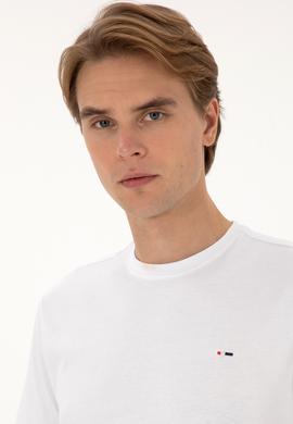 Erkek Beyaz Basic Tişört - 50307684008