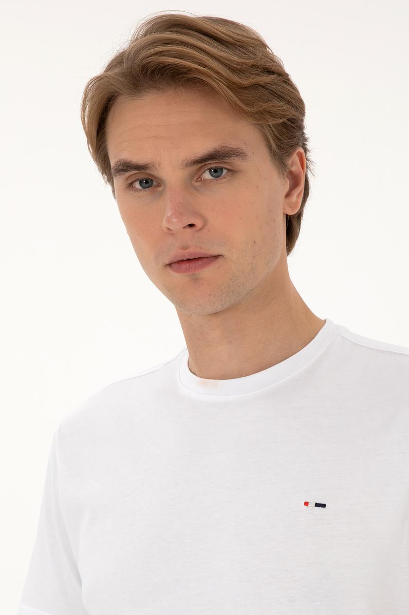 Erkek Beyaz Basic Tişört