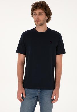 Erkek Koyu Lacivert Basic Tişört - 50307684044