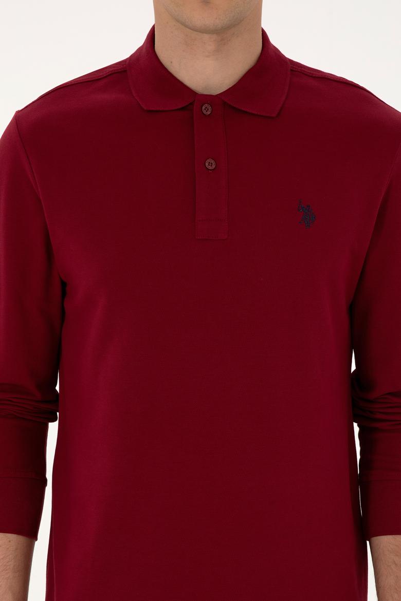 Erkek Bordo Basic Sweatshirt - 50307688059