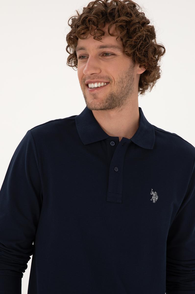 Erkek Lacivert Basic Sweatshirt