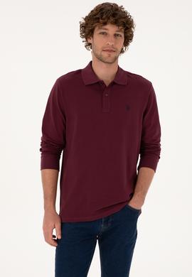 Erkek Bordo Basic Sweatshirt - 50307688219