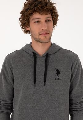 Erkek Antrasit Melanj Basic Sweatshirt - 50307703041