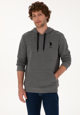 Erkek Antrasit Melanj Basic Sweatshirt - 50307703041