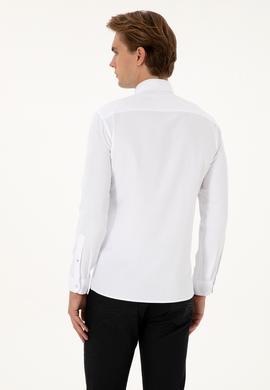 Erkek Beyaz Uzun Kollu Basic Gömlek - 50307701021