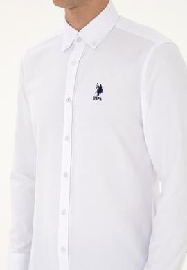 Erkek Beyaz Uzun Kollu Basic Gömlek - 50307701021