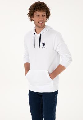 Erkek Beyaz Basic Sweatshirt - 50307703051