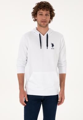 Erkek Beyaz Basic Sweatshirt - 50307703051