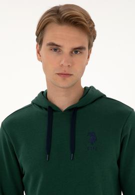 Erkek Koyu Yeşil Basic Sweatshirt - 50307703101