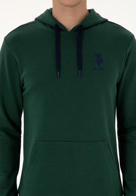 Erkek Koyu Yeşil Basic Sweatshirt - 50307703101