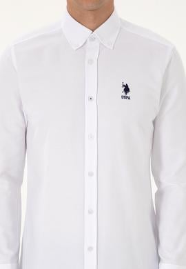 Erkek Beyaz Uzun Kollu Basic Gömlek - 50307701021