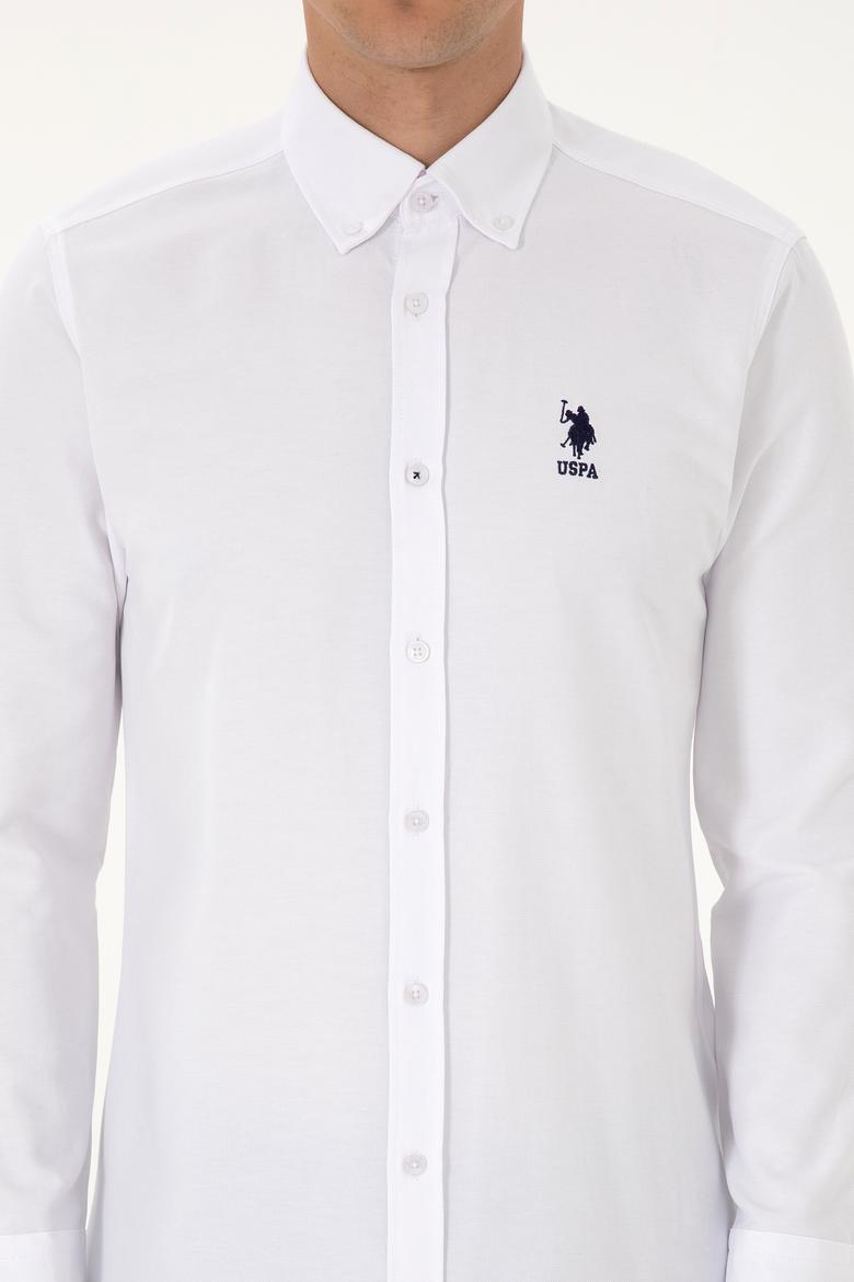 Erkek Beyaz Uzun Kollu Basic Gömlek - 50307701021