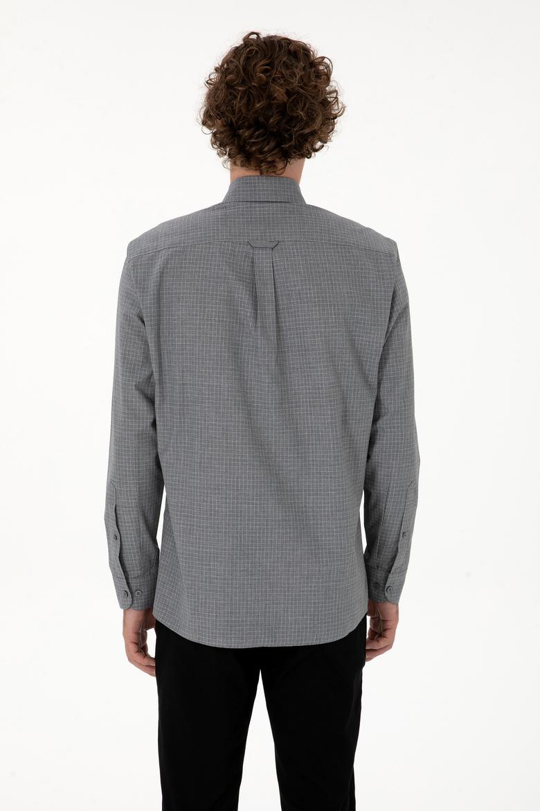 Erkek Siyah Uzun Kollu Gömlek - 50316598025