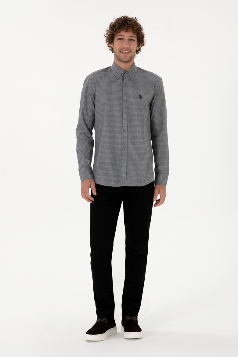 Erkek Siyah Uzun Kollu Gömlek - 50316598025