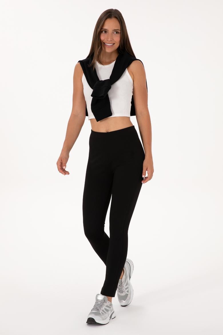 Kadın Siyah Yüksek Bel Toparlayıcı Günlük Tayt