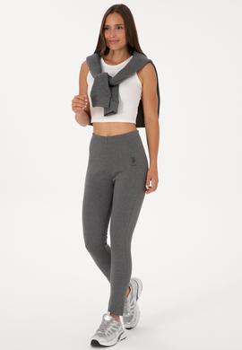 Kadın Antrasit Melanj Yüksek Bel Toparlayıcı Günlük Tayt - 50307691020