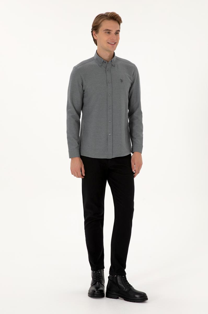 Erkek Siyah Kanvas / Chino Pantolon