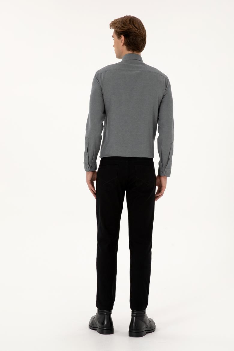 Erkek Siyah Kanvas / Chino Pantolon - 50310340415