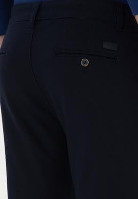 Erkek Lacivert Slim Fit Kanvas / Chino Pantolon - 50311606121