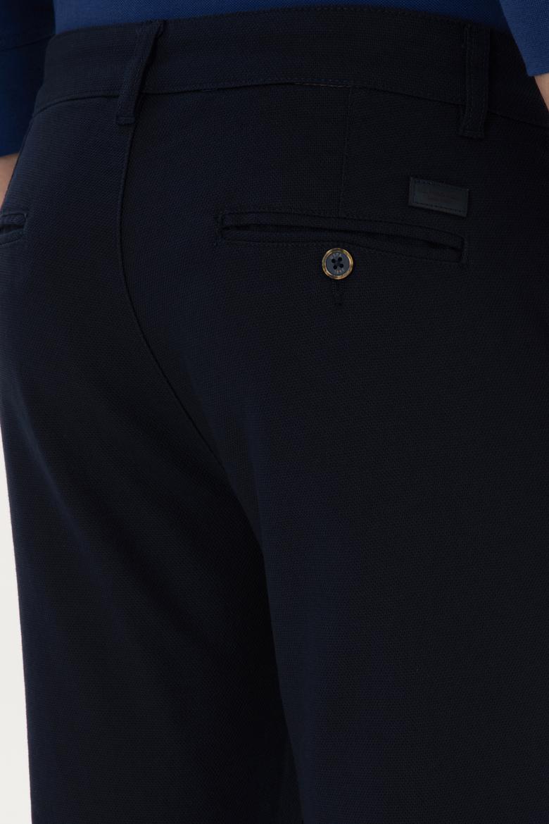 Erkek Lacivert Slim Fit Kanvas / Chino Pantolon - 50311606121
