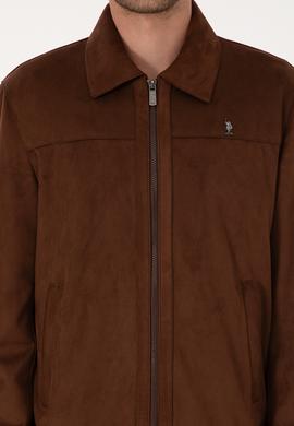 Erkek Kahverengi Deri Ceket - 50317294008