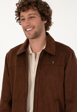 Erkek Kahverengi Deri Ceket - 50317294008