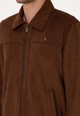 Erkek Kahverengi Deri Ceket - 50317294008