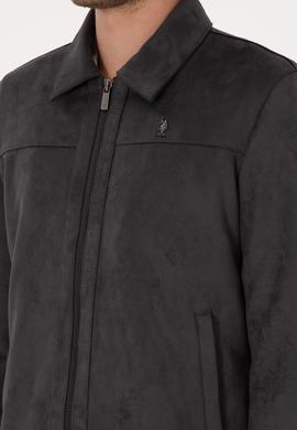 Erkek Antrasit Deri Ceket - 50317294013