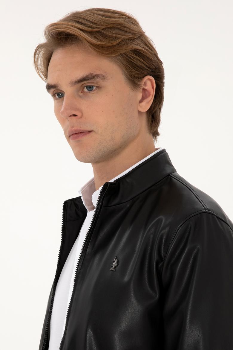 Erkek Siyah Deri Ceket - 50317298008