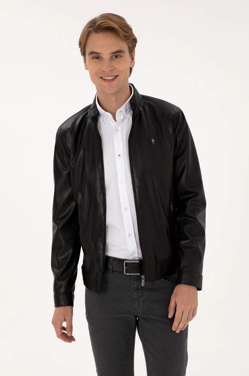 Erkek Siyah Deri Ceket