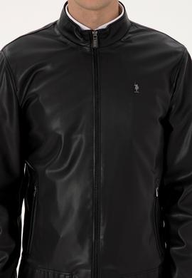 Erkek Siyah Deri Ceket - 50317298008