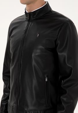 Erkek Siyah Deri Ceket - 50317298008