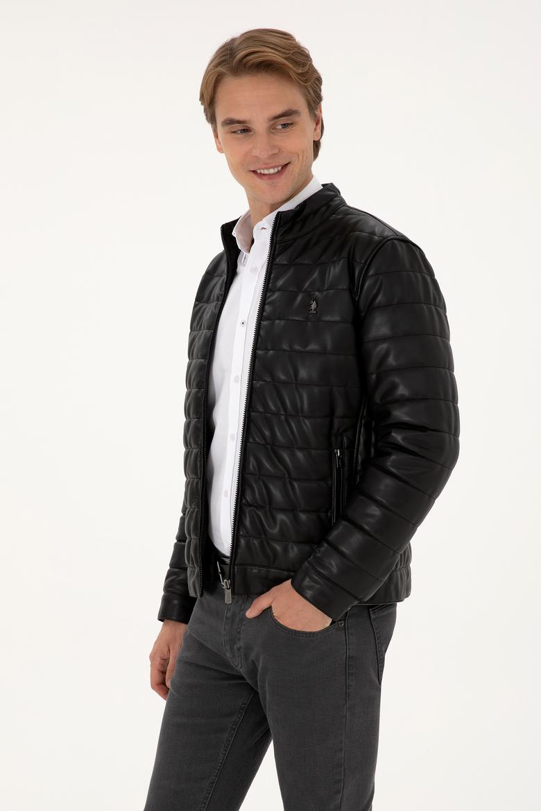 Erkek Siyah Deri Ceket - 50317321006