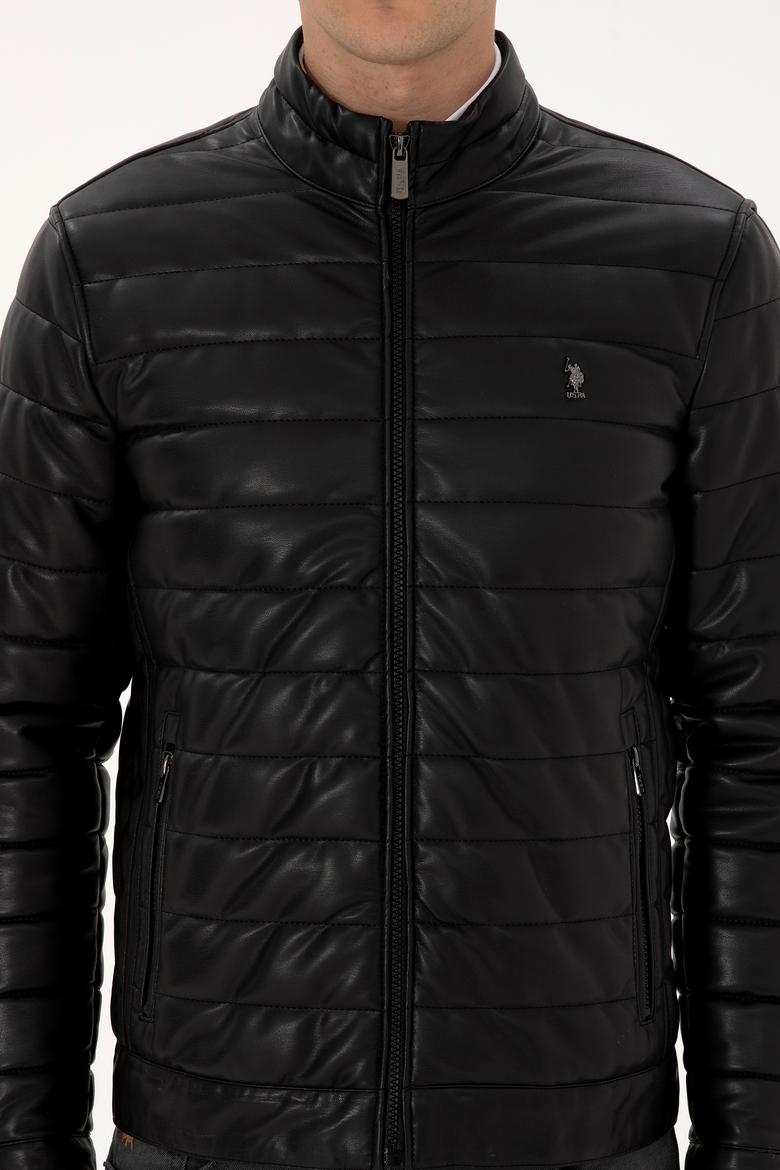 Erkek Siyah Deri Ceket - 50317321006